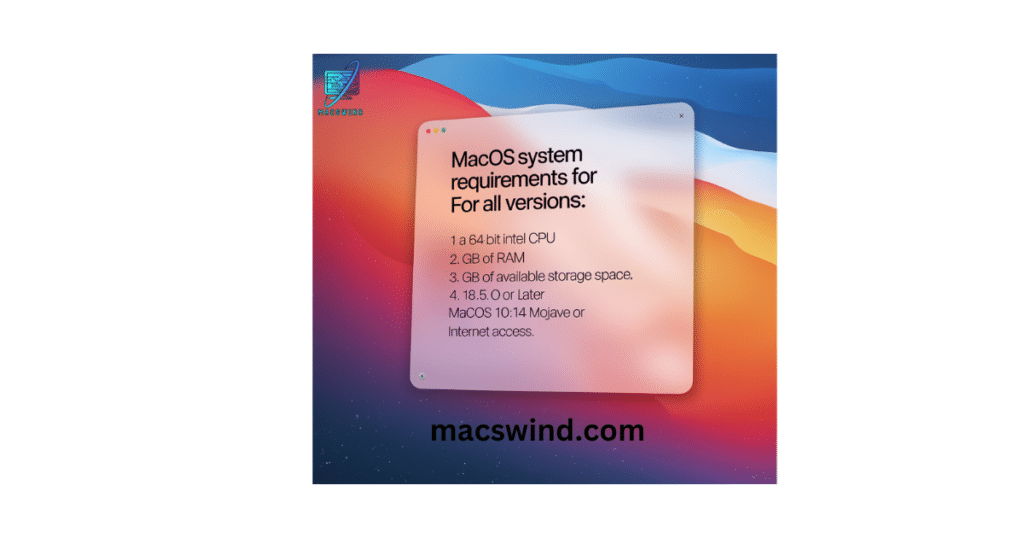 MacOS System requirements for all versions