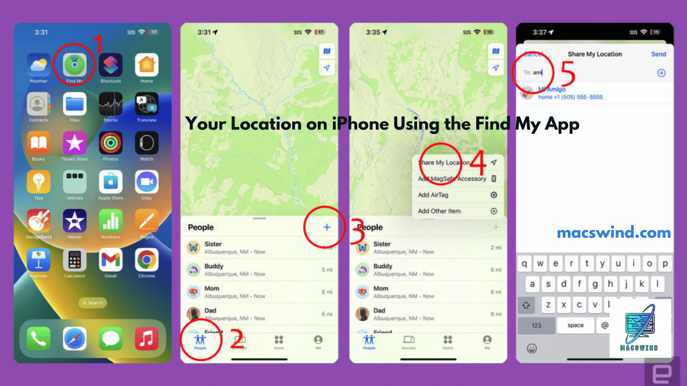 how to Share Your Location on iPhone Using the Find My App