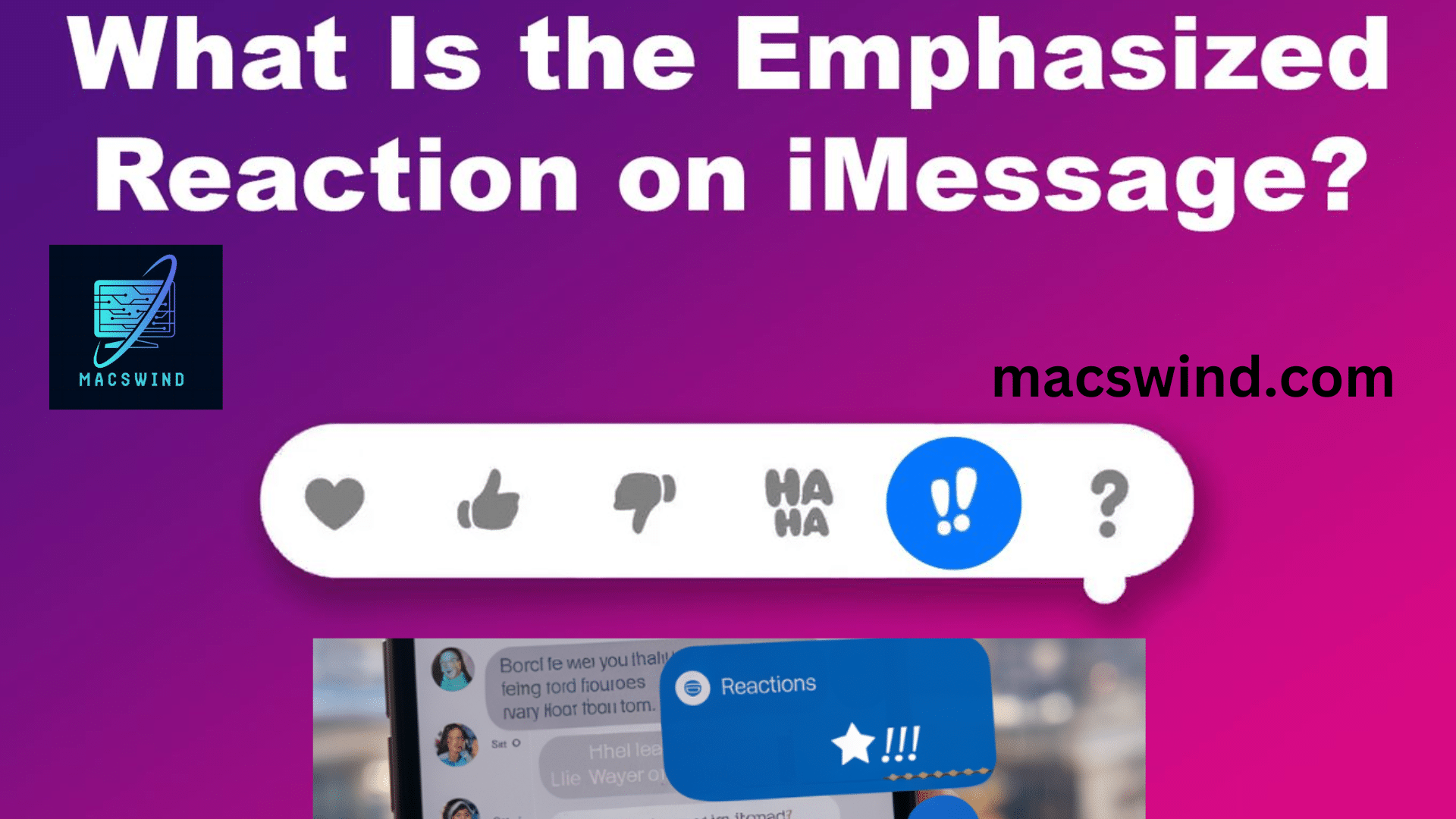 What is the emphasized reaction to iMessage?