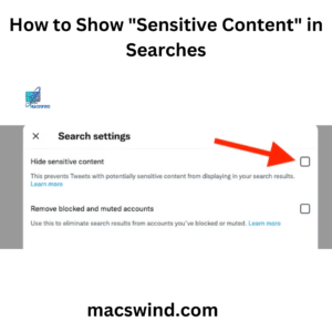 How to Show "Sensitive Content" in Searches