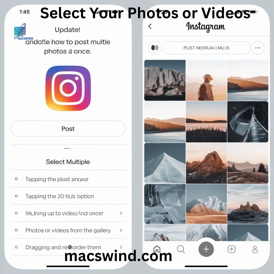 Select Your Photos or Videos