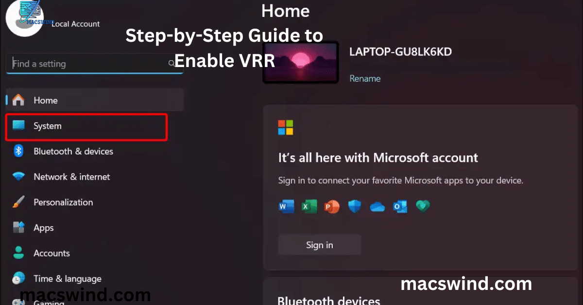 Step-by-Step Guide to Enable VRR