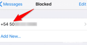 Steps to View Blocked Numbers in Messages: