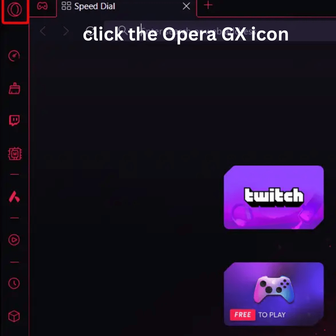 click the Opera GX icon